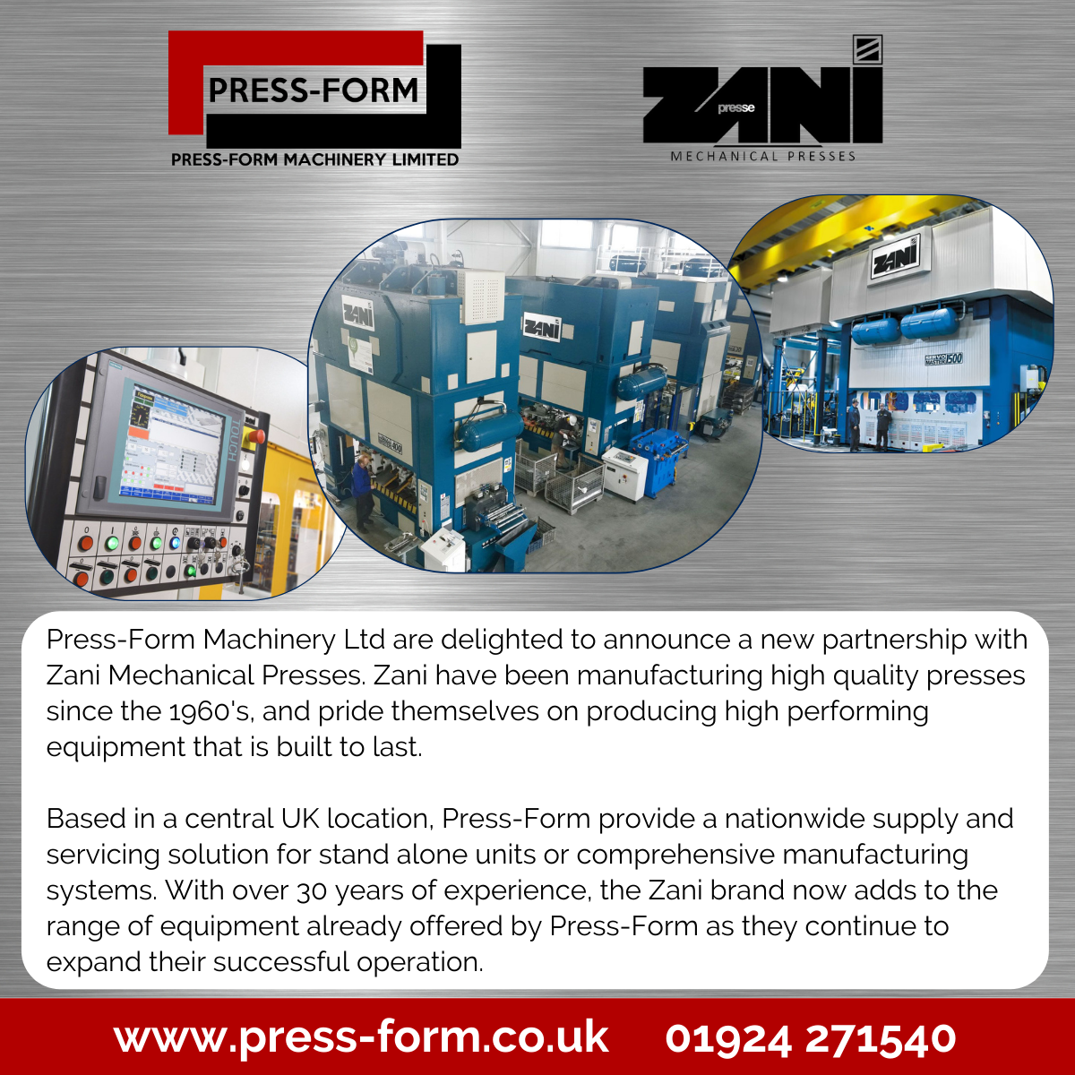 Images of Zani presses with text that's in the post.